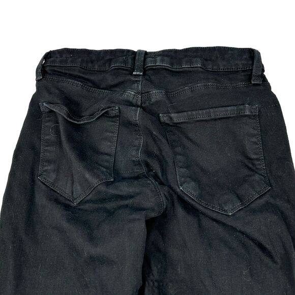 L'agence Marguerite Skinny Jeans Women's 24 Black High Rise Frayed Ankle Denim - Picture 3 of 10